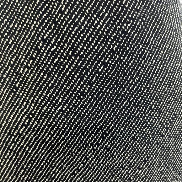 Donna Ricco New York Skirt size 14 Black Ivory Bias Knee A Line Flowing Modest - Picture 4 of 8